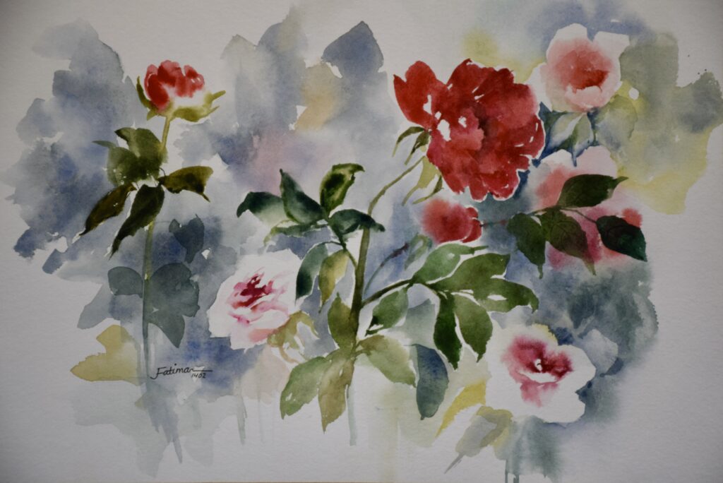Roses in the Morning Mist