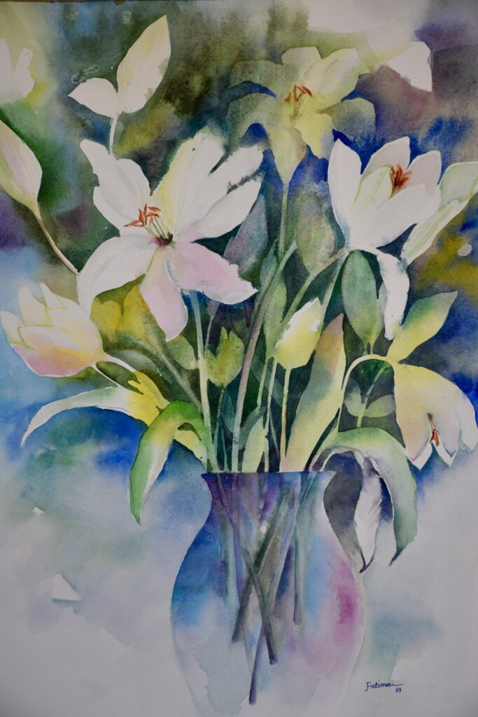 Light in the Iris Vase