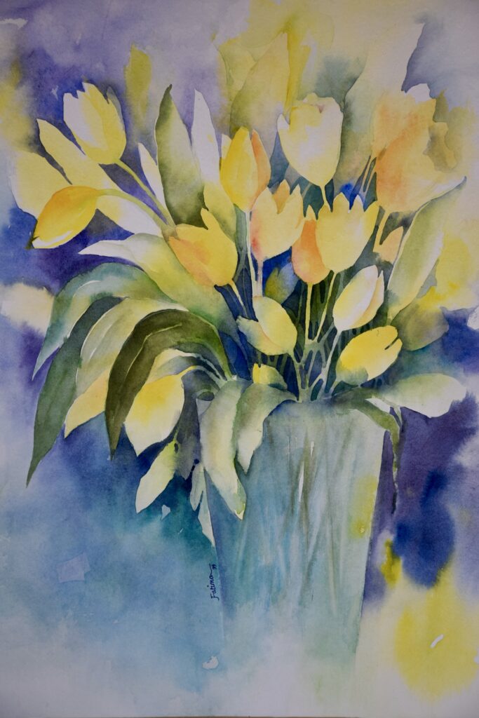 Dawn of Yellow Tulips