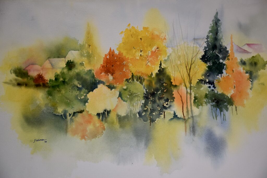 Village in Autumn Light