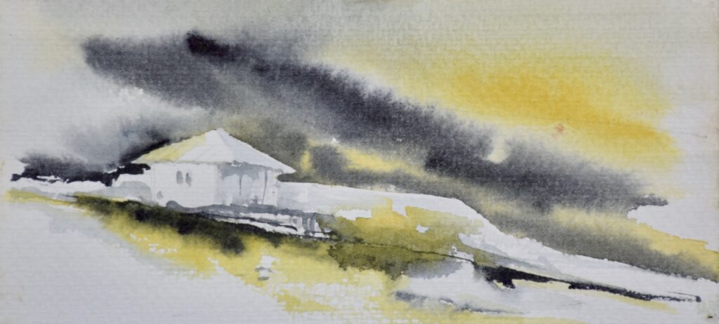 House Beneath a Golden Cloud