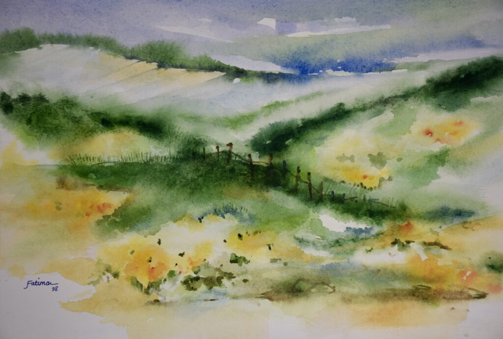 Fence in the Green Mist