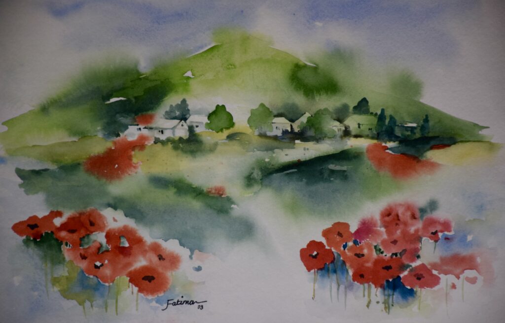 Poppies in the Distance