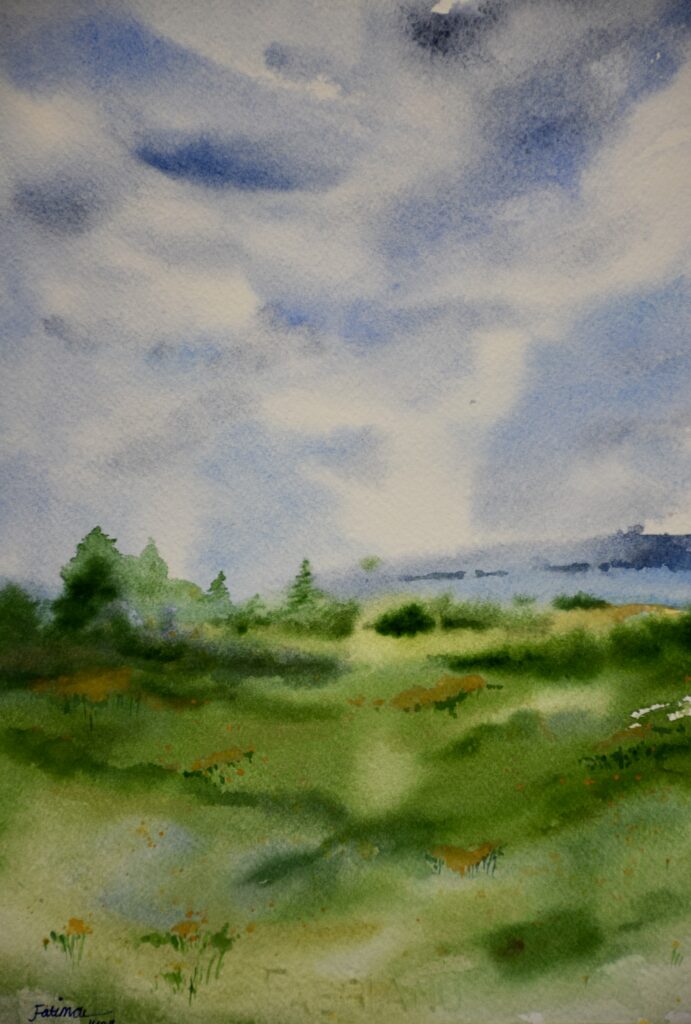 Sky Above the Green Fields