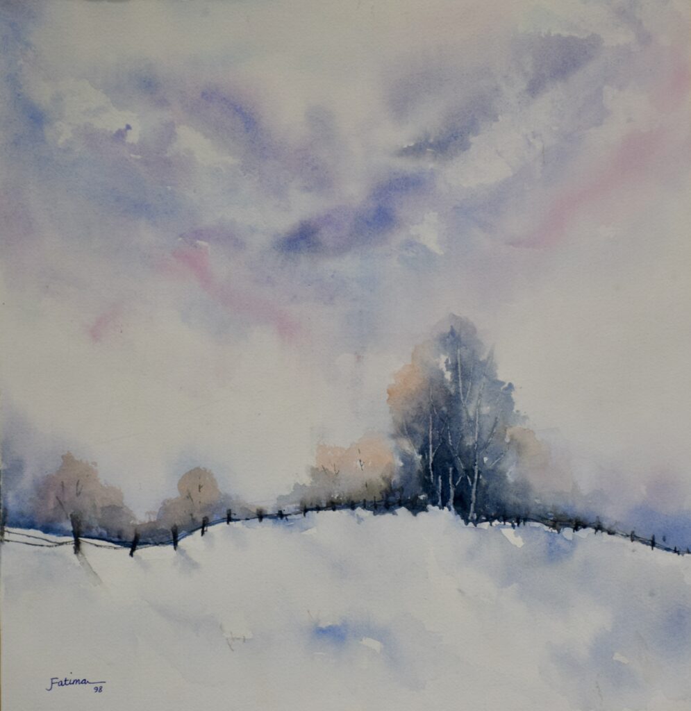 The Solitary Tree in Snow