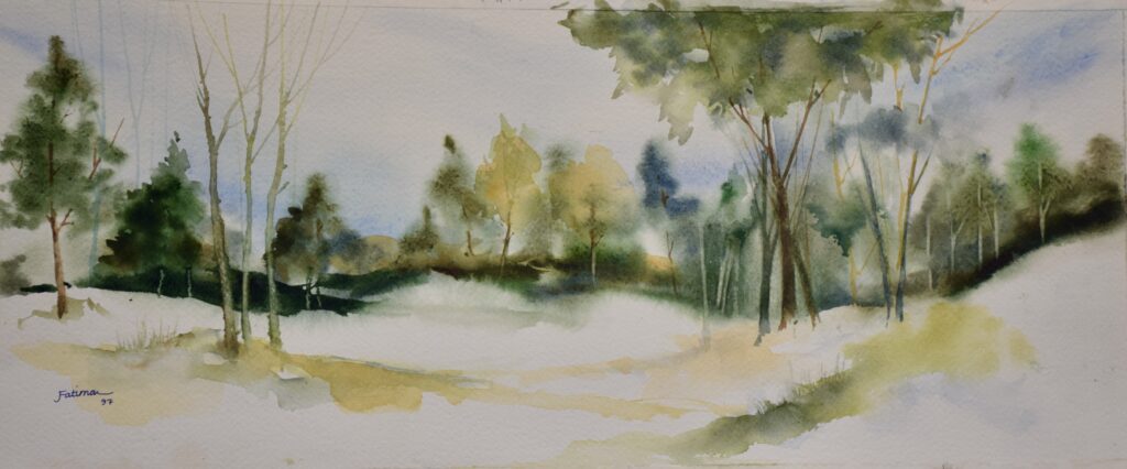 Winter Light in the Grove