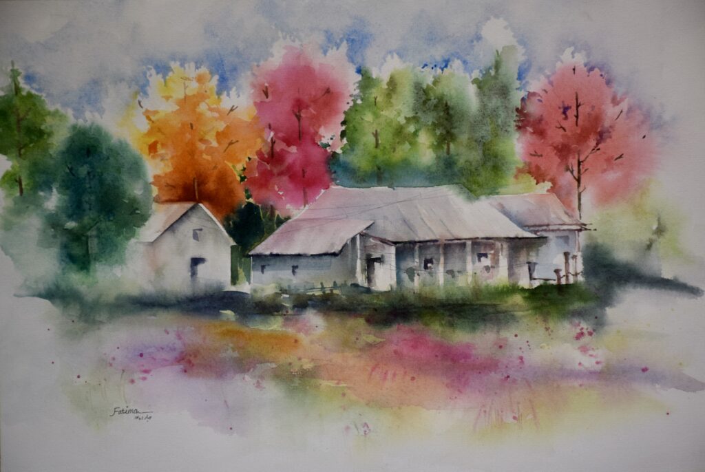 House Beneath the Colored Trees