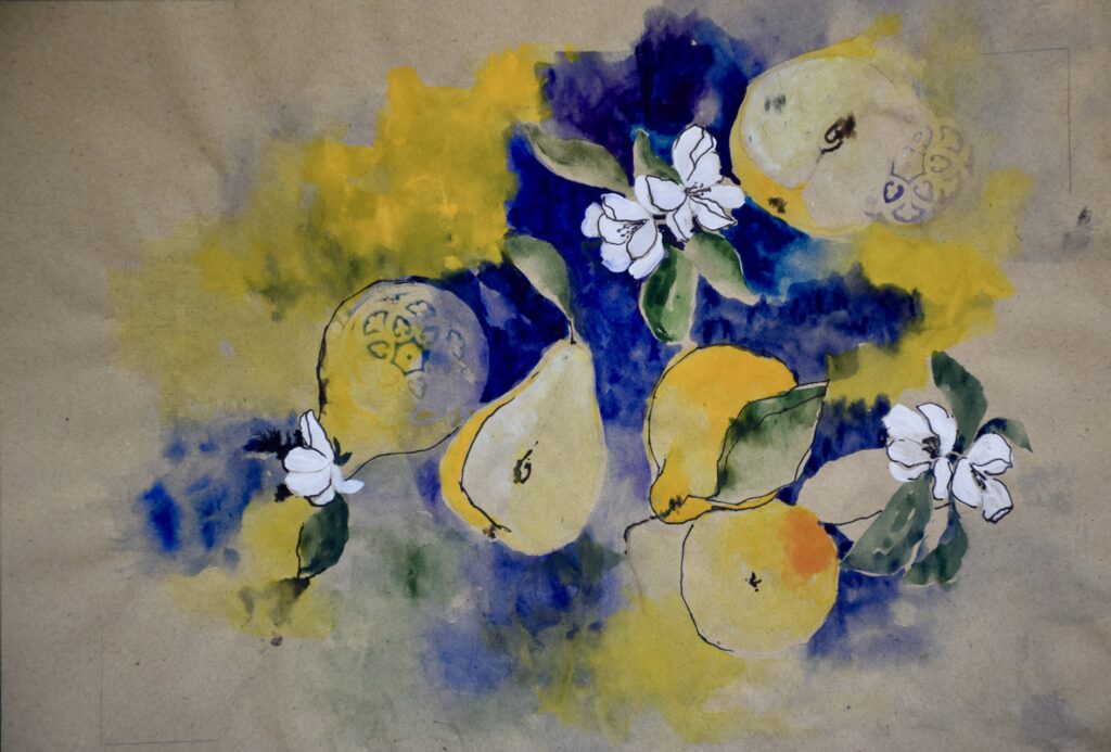 Blue Pear Blossoms