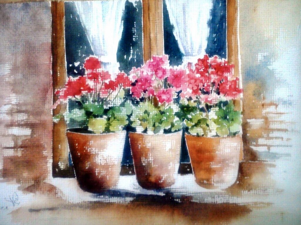 Geraniums at the Window