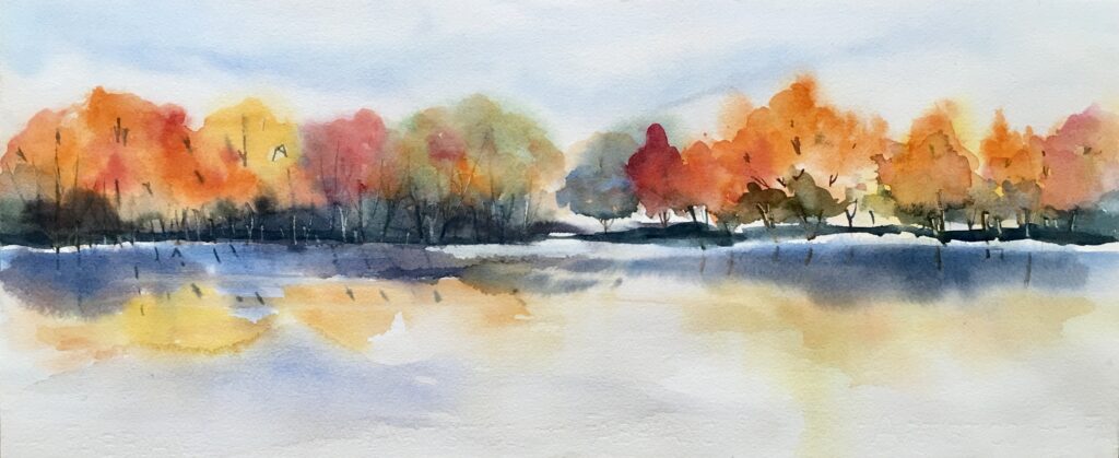 Autumn’s Reflection on Water