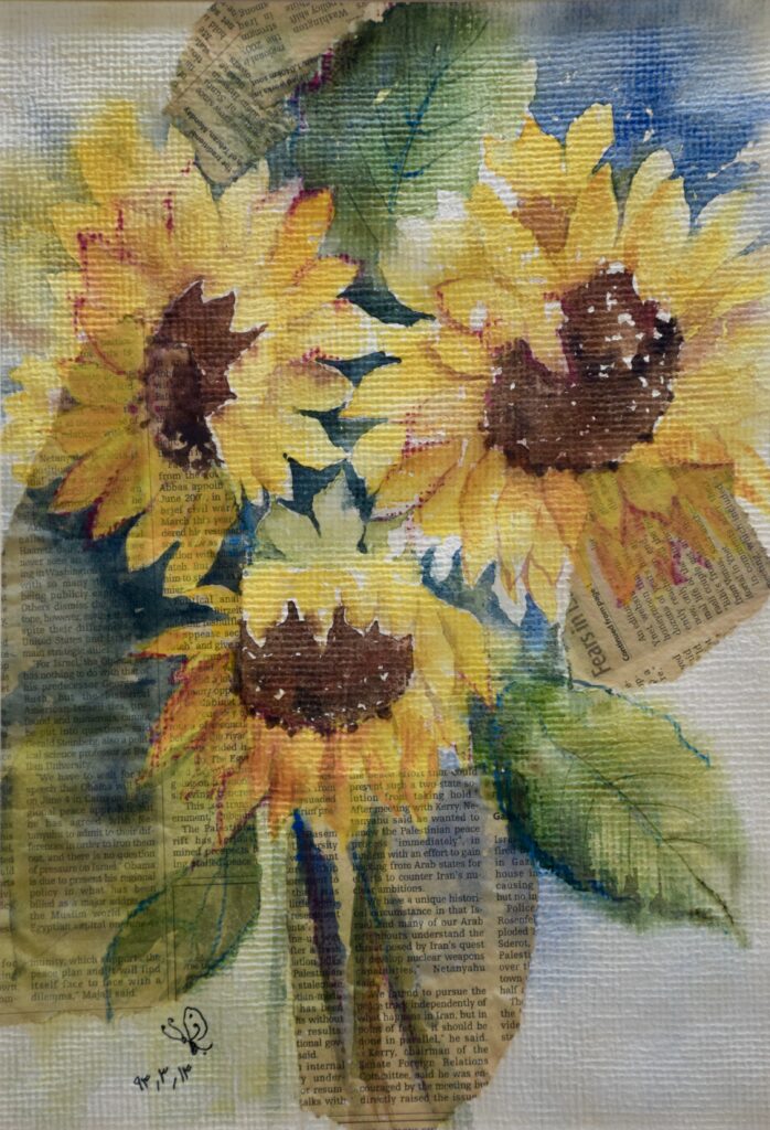 Sunflowers Across the Pages of Time
