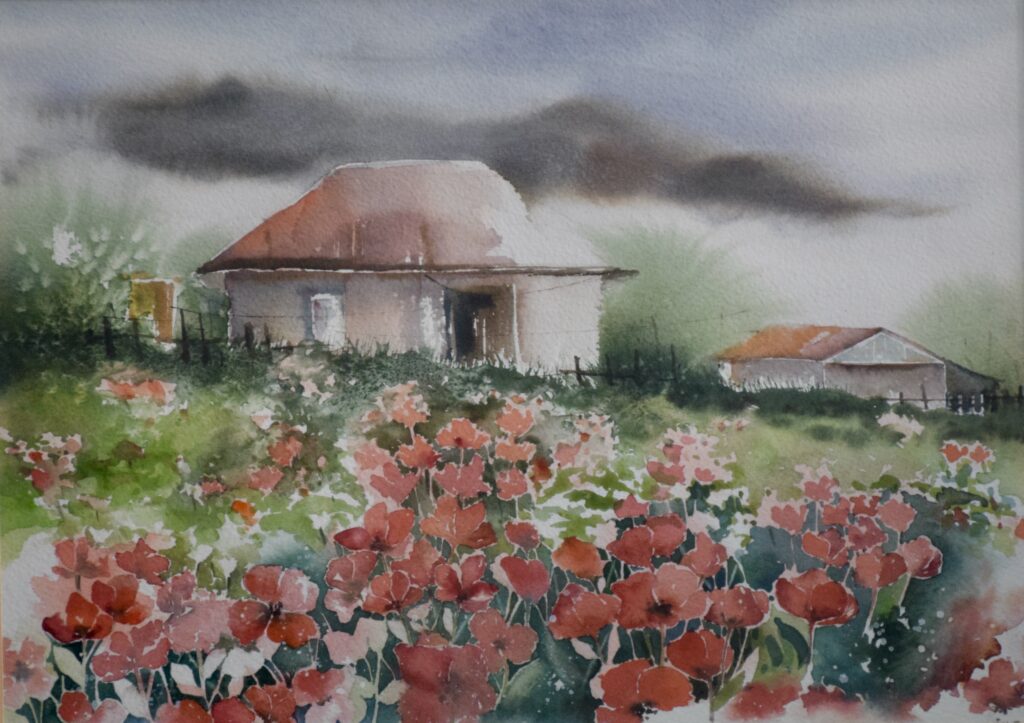 House in a Sea of Poppies
