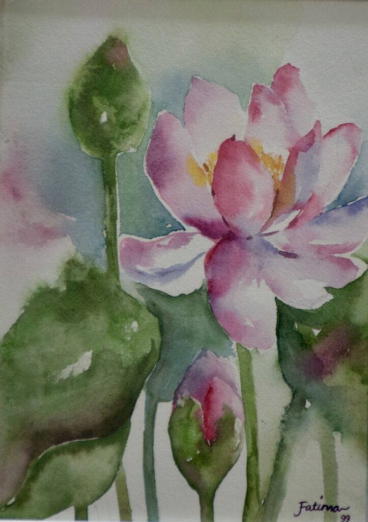 Lotus and Two Buds
