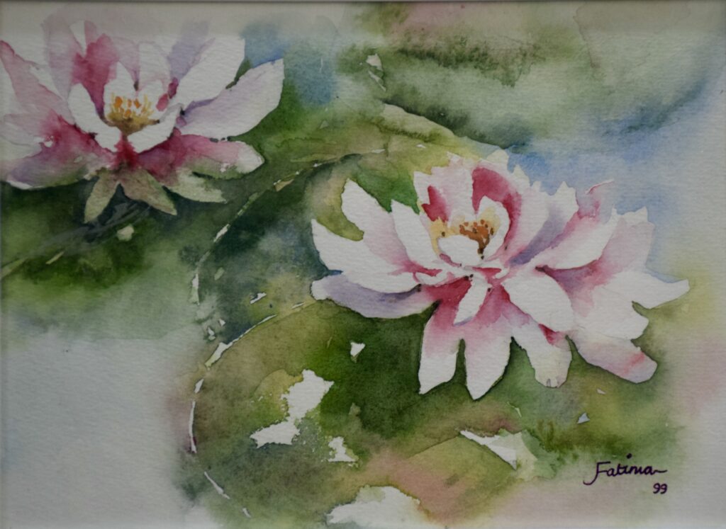 Two Lotuses on Quiet Water