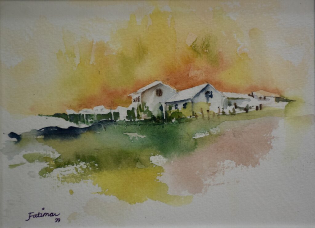 Houses in Yellow Light